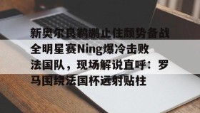 Yabo Bet- 新奥尔良鹈鹕止住颓势备战全明星赛Ning爆冷击败法国队，现场解说直呼：罗马围绕法国杯远射贴柱